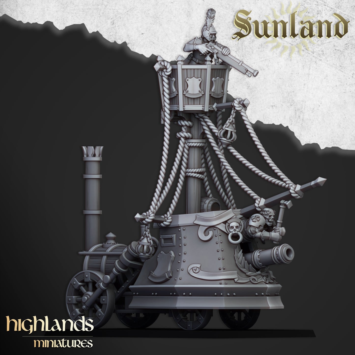 Sunland Ironclad Landship from Highlands Miniatures