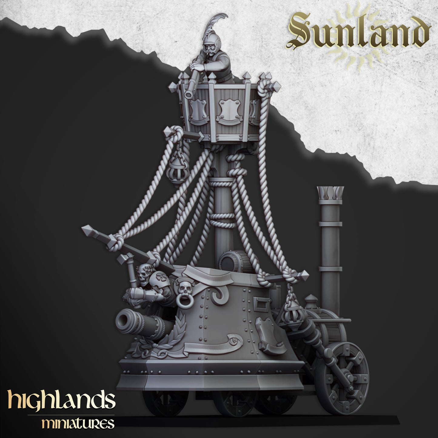 Sunland Ironclad Landship from Highlands Miniatures