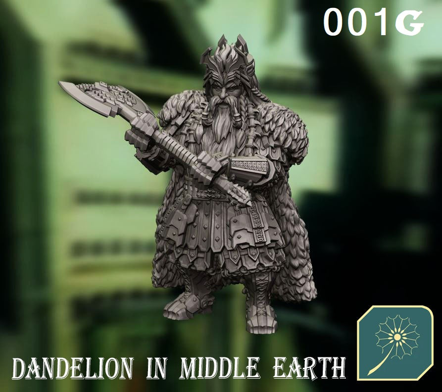 Metal Mountain Bain (multiple variations) from Dandelion in Middle Earth