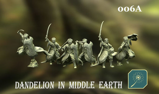 Woodland Elf Swordsmen (set of 24) from Dandelion in Middle Earth