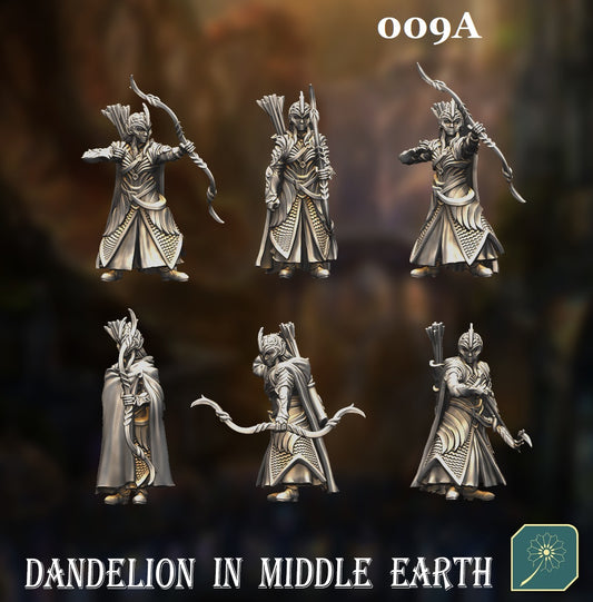 Golden Hall Archers Elves (set of 24) from Dandelion in Middle Earth