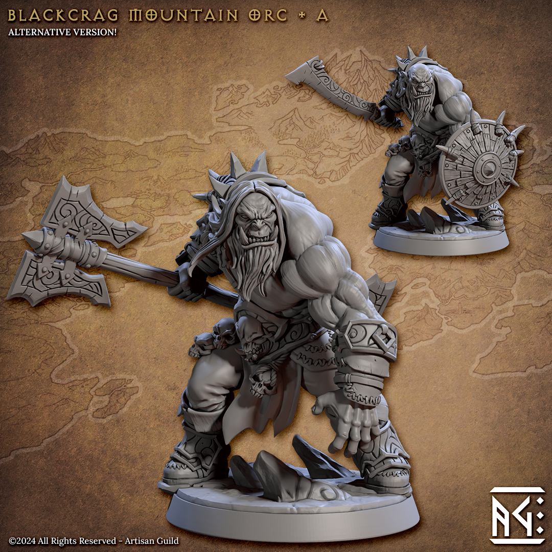 Blackcrag Mountain Orcs from Artisan Guild (squad of 12)