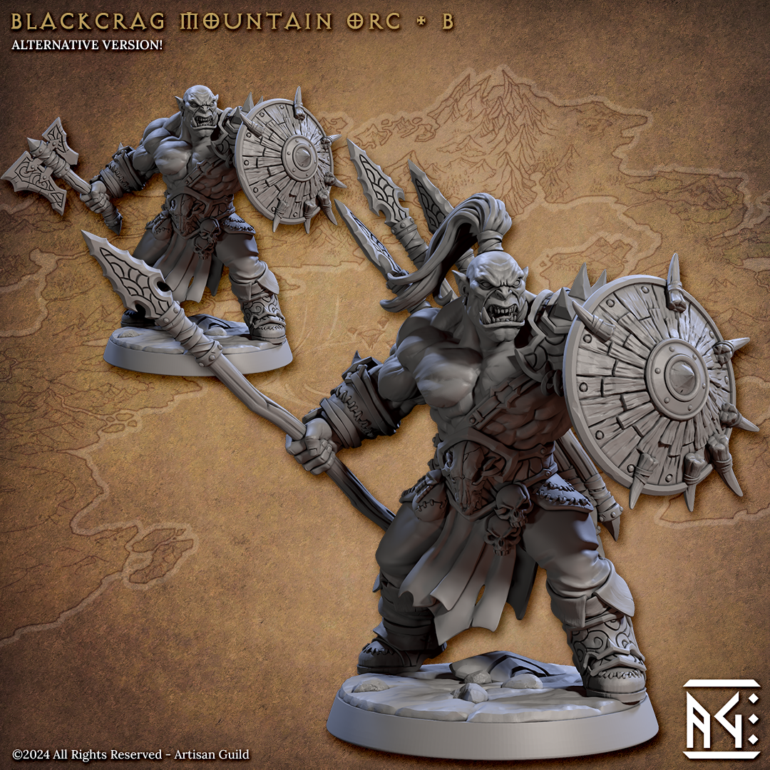 Blackcrag Mountain Orcs from Artisan Guild (squad of 12)