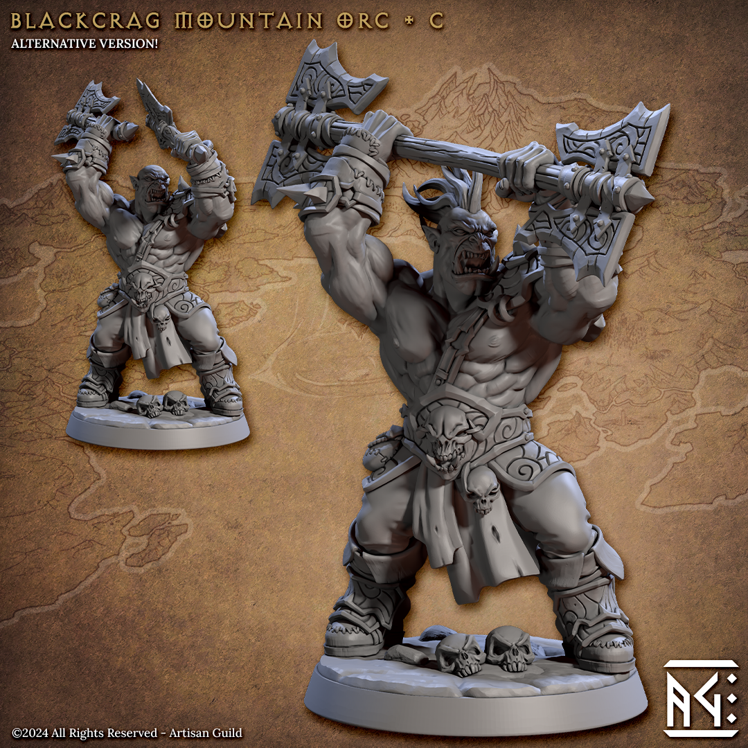 Blackcrag Mountain Orcs from Artisan Guild (squad of 12)