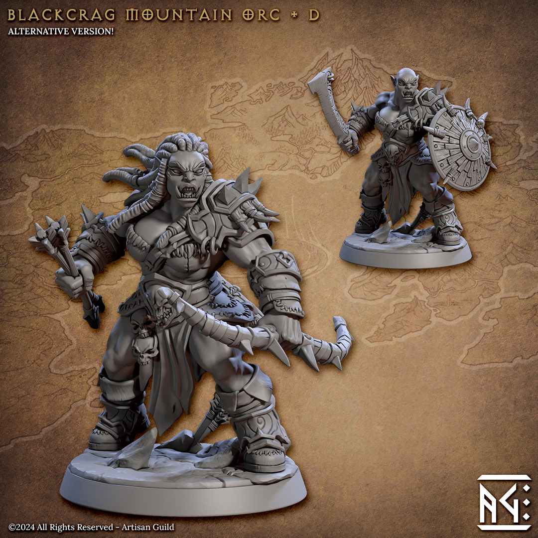 Blackcrag Mountain Orcs from Artisan Guild (squad of 12)