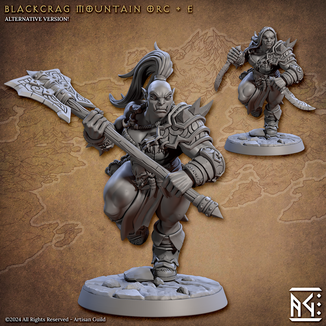 Blackcrag Mountain Orcs from Artisan Guild (squad of 12)