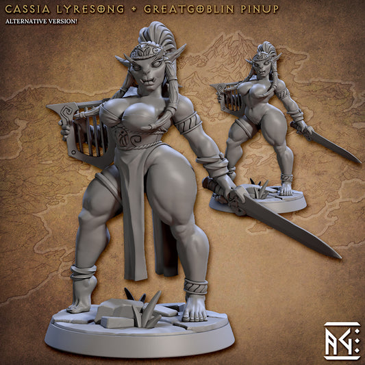 Cassia Lyresong, Greatgoblin Pinup from Artisan Guild