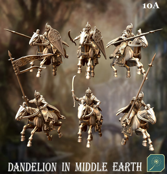 Golden Hall Cavalry (Melee) Elves from Dandelion in Middle Earth