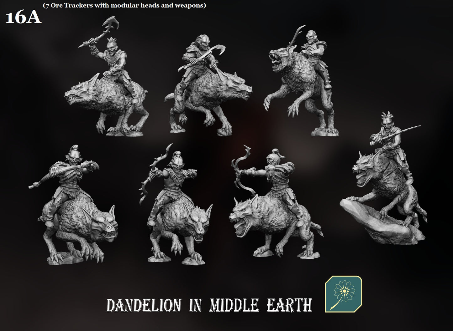 Orc Scouts on Wargs from Dandelion