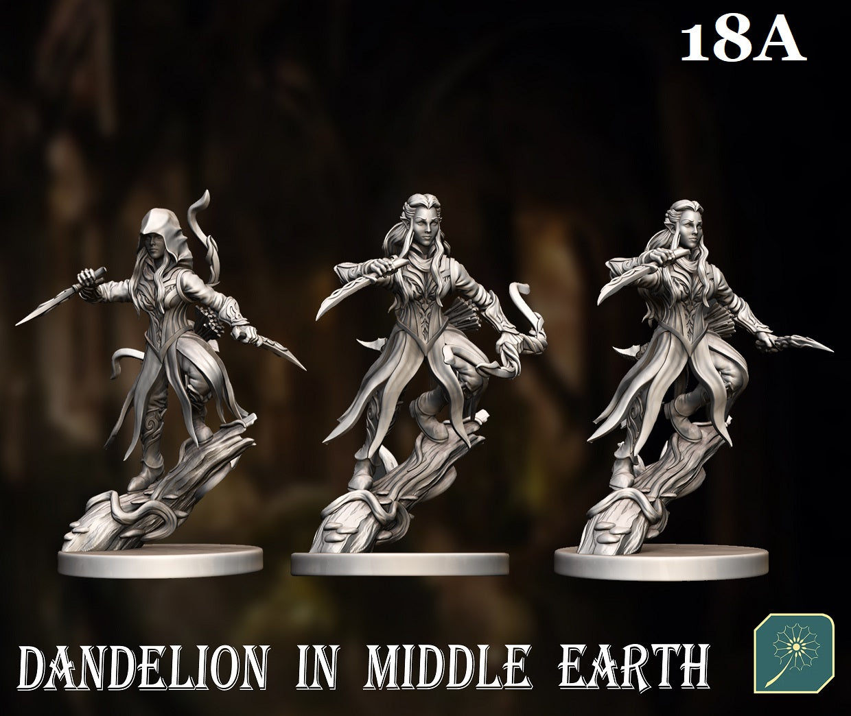 Captain Talliel (set of 3 poses) from Dandelion in Middle Earth