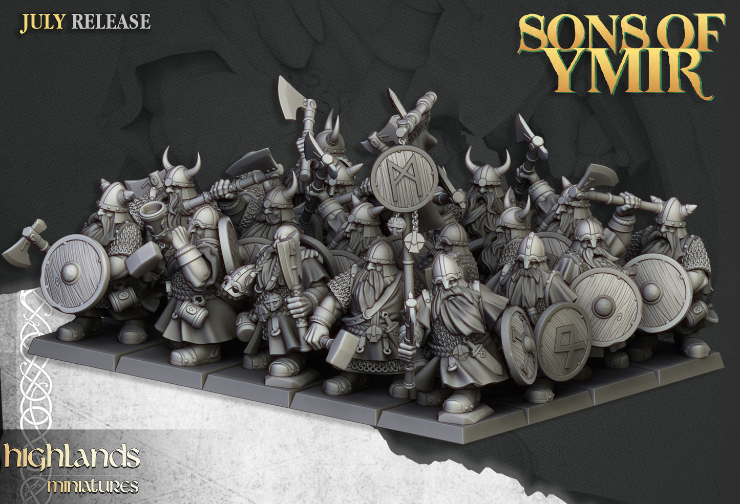 Dwarven Warriors from Highlands Miniatures