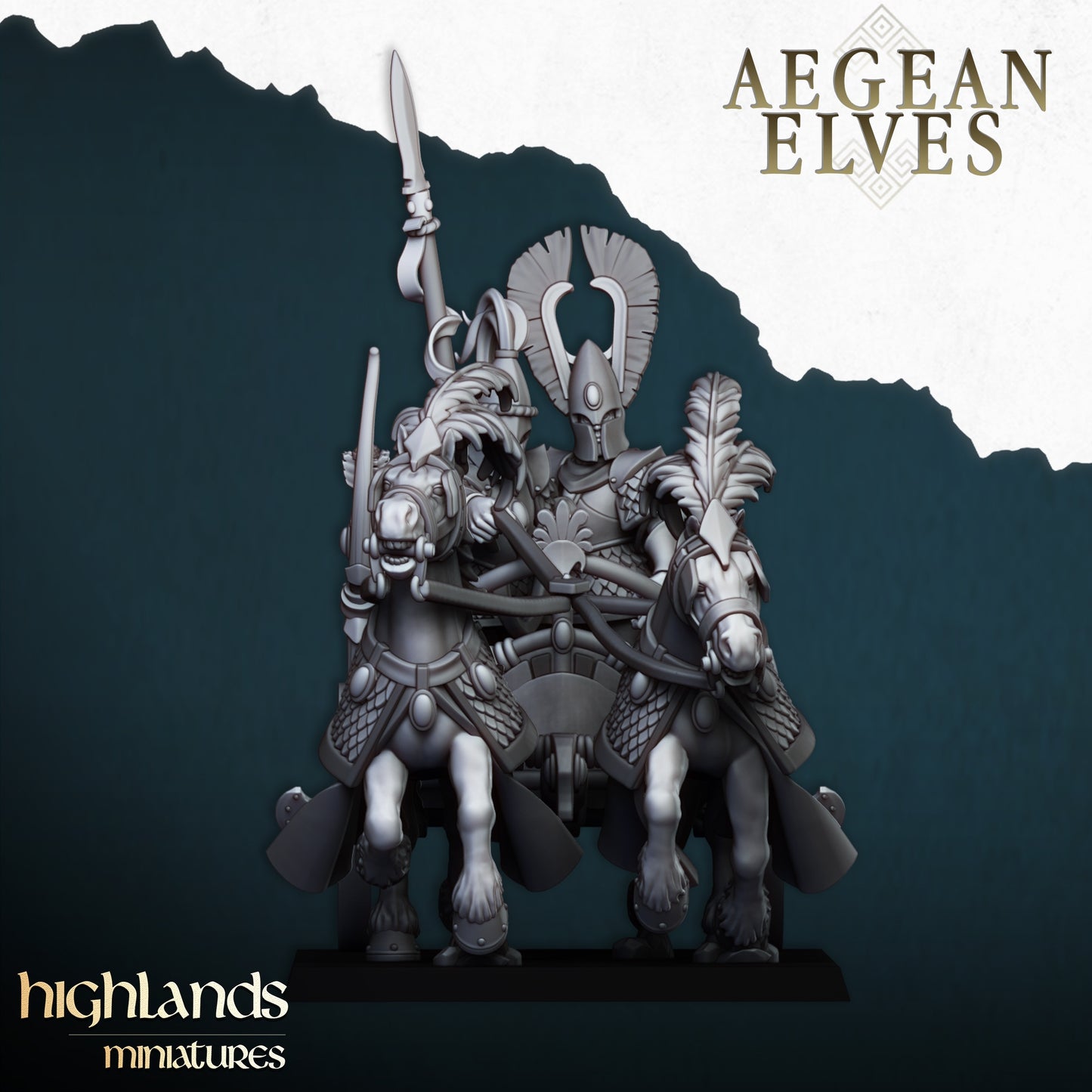 Aegean Elf War Chariot from Highlands Miniatures