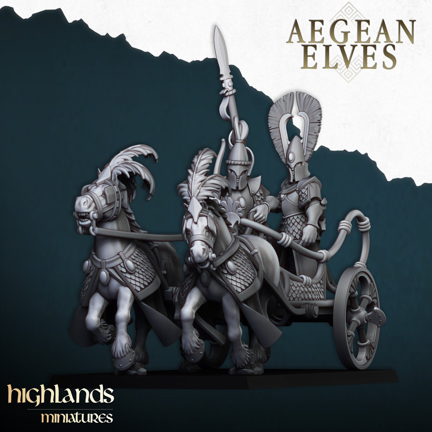 Aegean Elf War Chariot from Highlands Miniatures