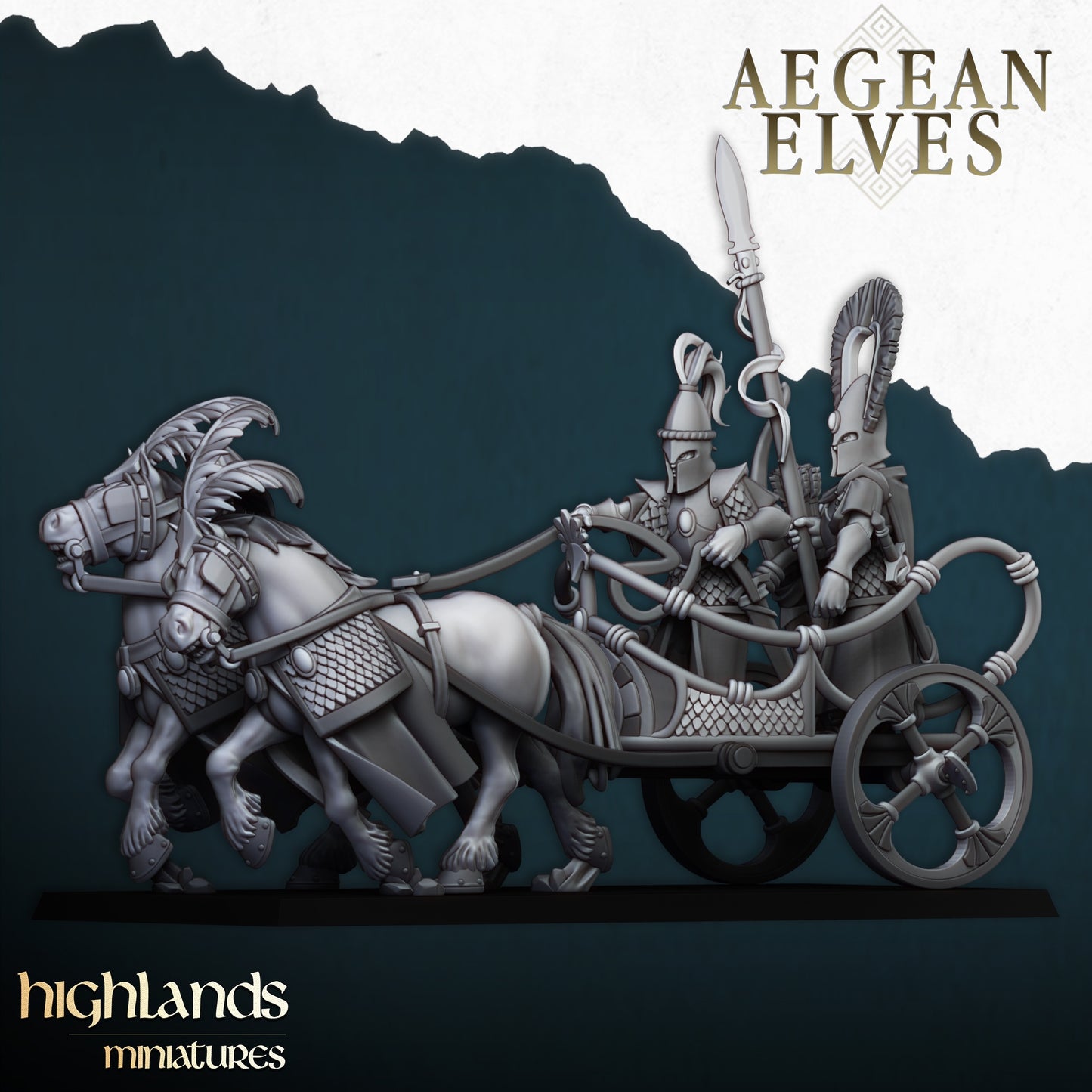 Aegean Elf War Chariot from Highlands Miniatures