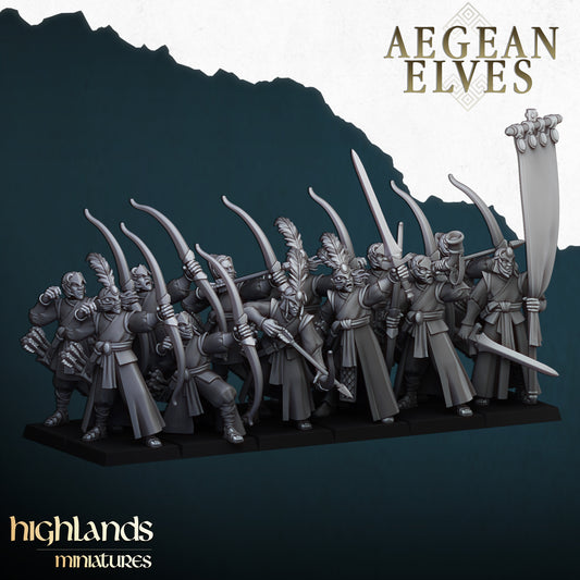 Aegean Elves Archers from Highlands Miniatures