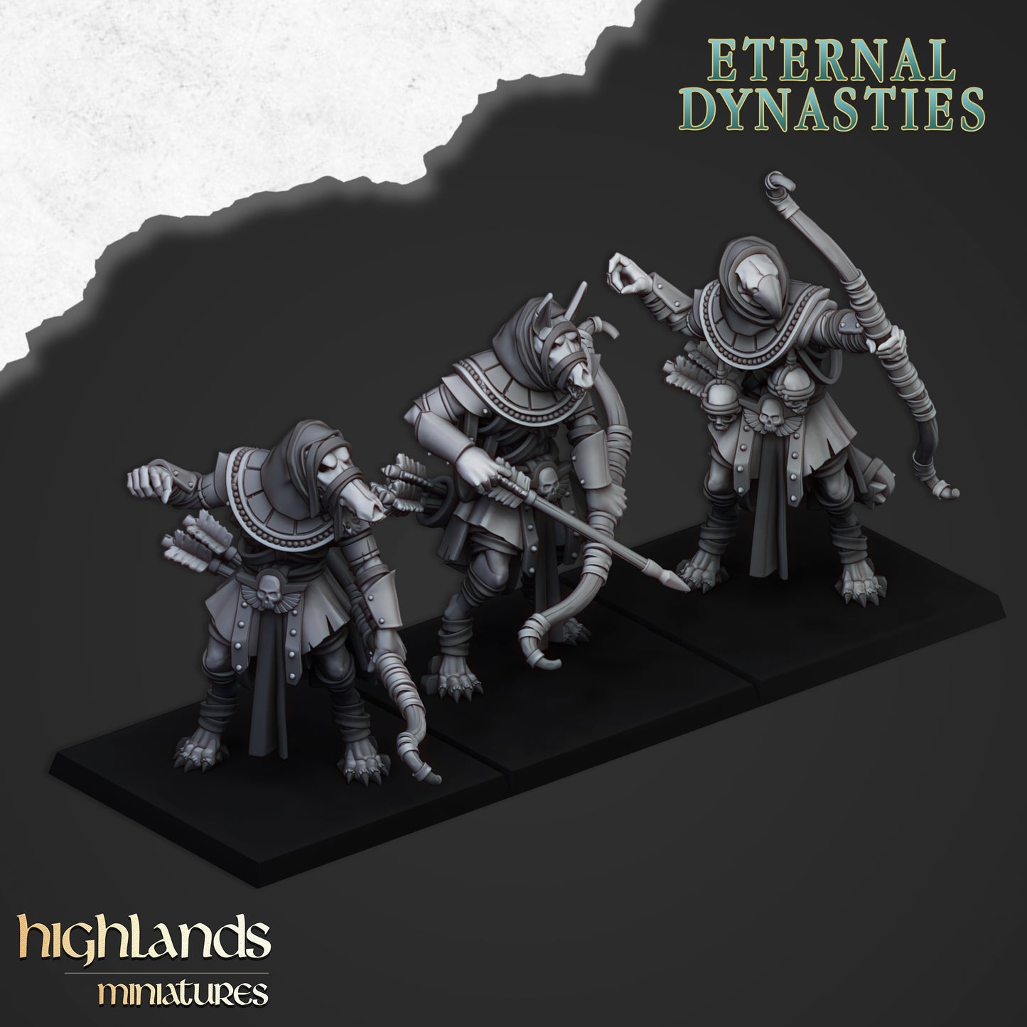 Dune Lords Anubis Guard (Melee and Ranged Versions) from Highlands Miniatures