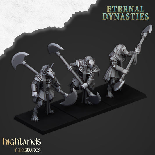 Dune Lords Anubis Guard (Melee and Ranged Versions) from Highlands Miniatures