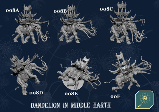 Southlands War Mumak (6 variations) from Dandelion