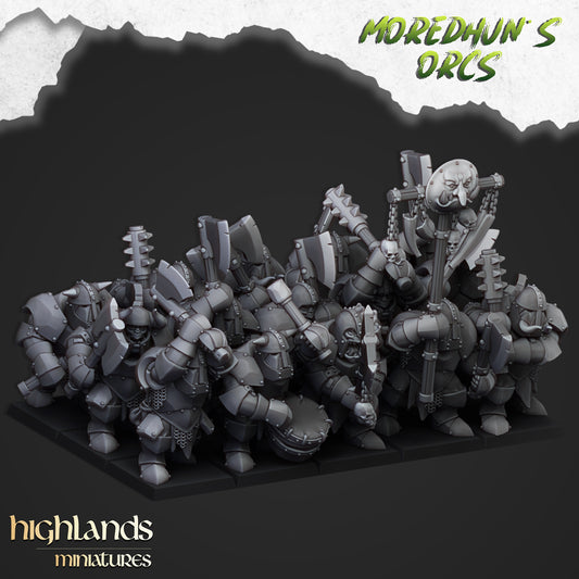 Armored Orcs from Highlands Miniatures