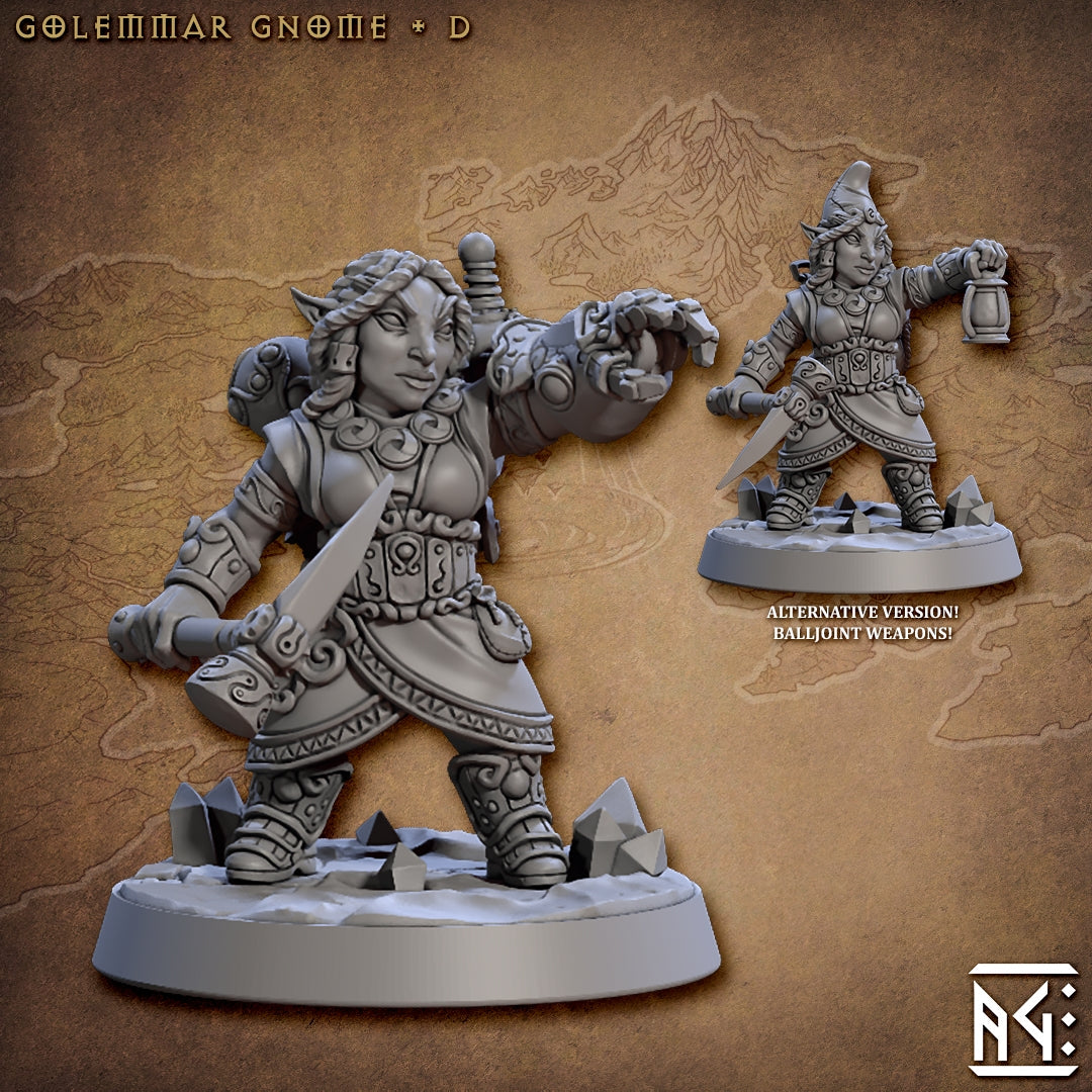 Golemmar Gnome Infantry from Artisan Guild (x12 Miniatures)