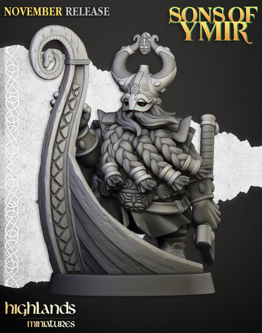 Dwarven Sea Lord from Highlands Miniatures