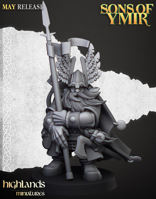 Dwarven Mountain Hero from Highlands Miniatures