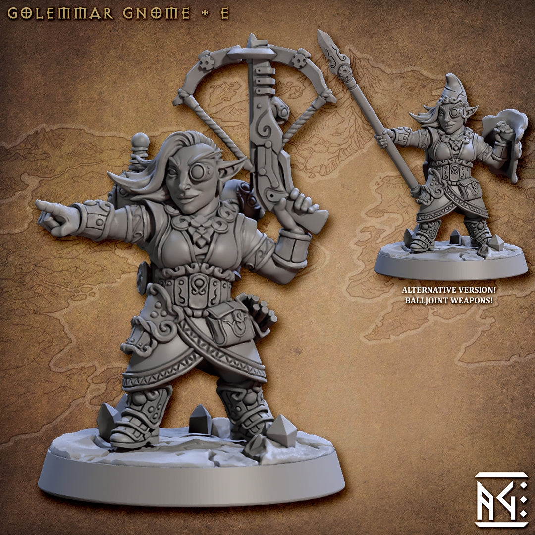 Golemmar Gnome Infantry from Artisan Guild (x12 Miniatures)