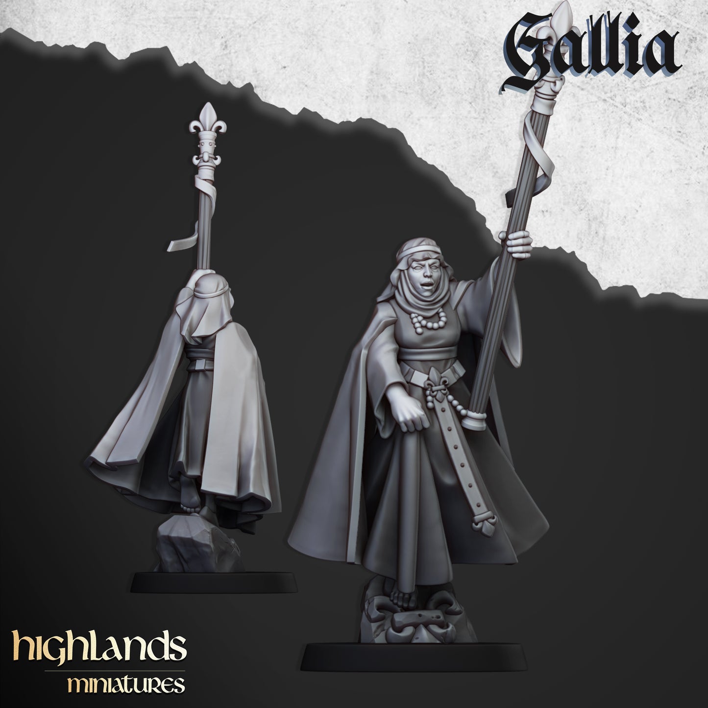 Gallia Damsel from Highlands Miniatures