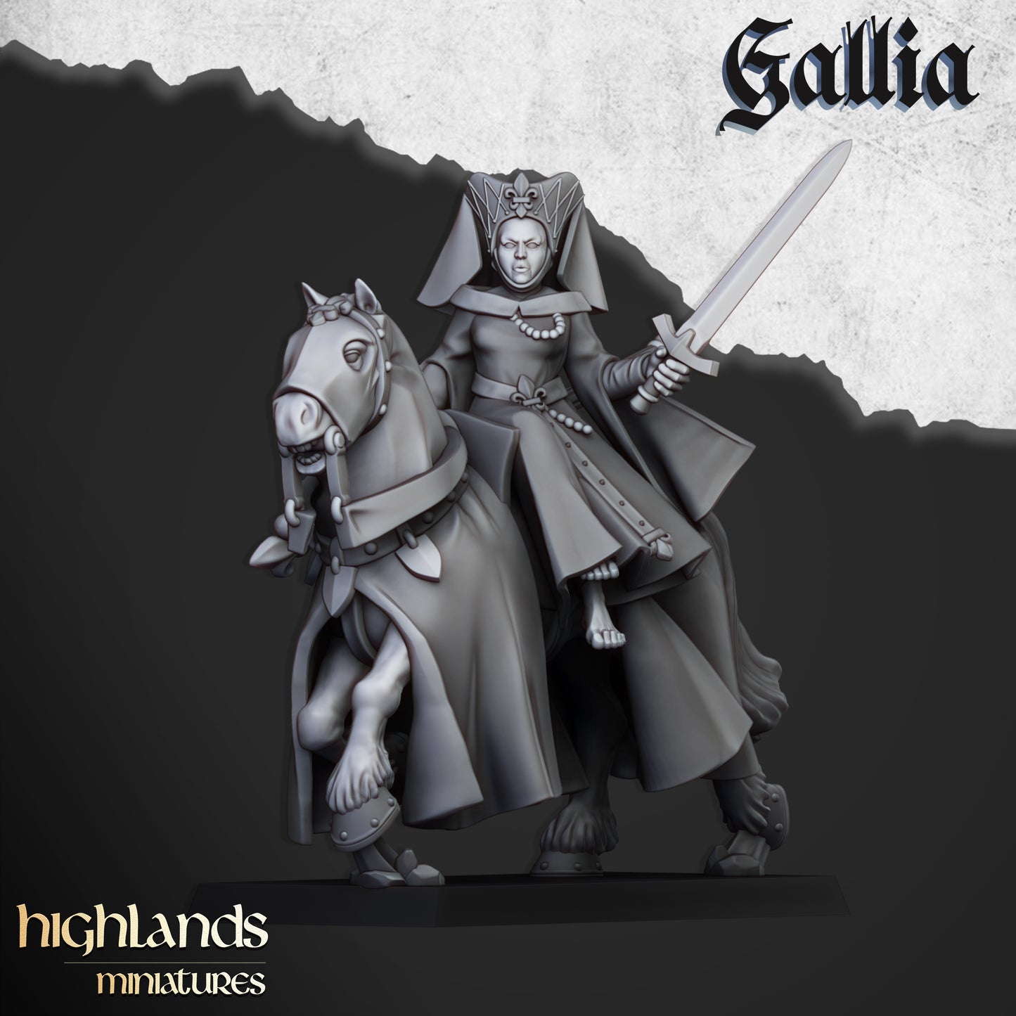 Gallia Damsel from Highlands Miniatures