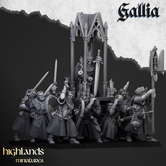 Gallia Pilgrims with Shrine from Highlands Miniatures