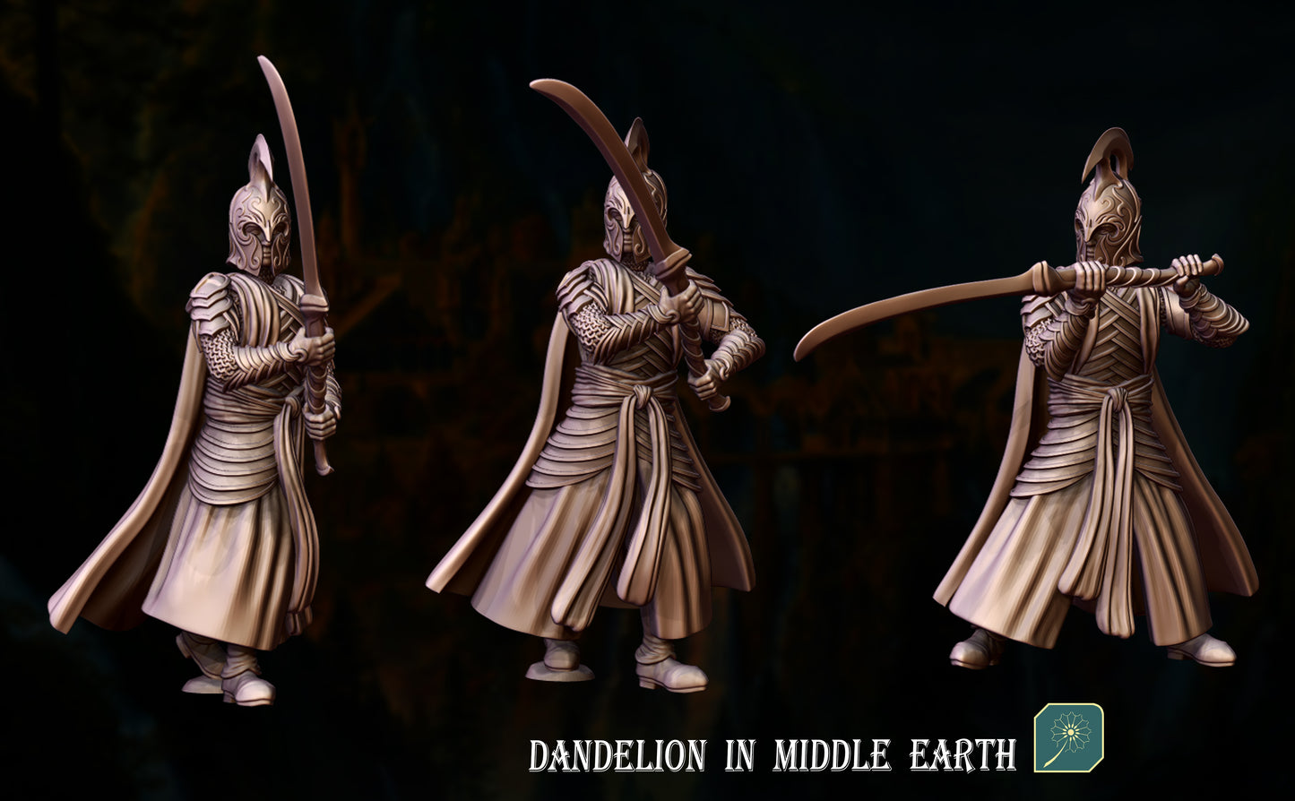 Deep Valley High Elf Glaive Warriors (x24 miniatures) from Dandelion