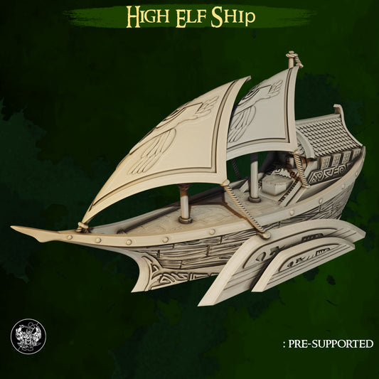 High Elf Ship from Master Forge
