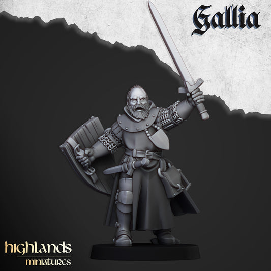 Questing Knight Hero on Foot from Highlands Miniatures