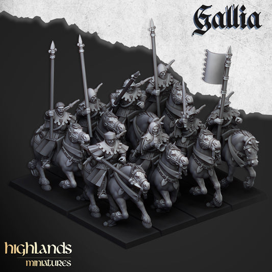 Mounted Men-at-Arms from Highlands Miniatures