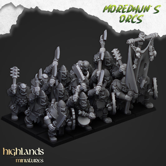 Orcish Warriors from Highlands Miniatures