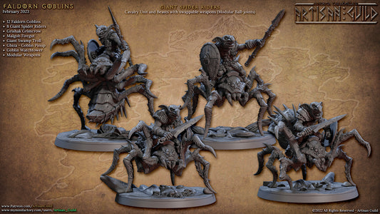 Goblin Spider Riders from Artisan Guild