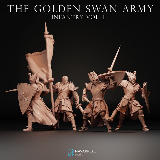 The Golden Swan Army - Infantry vol. 1 by Navarrete Studios